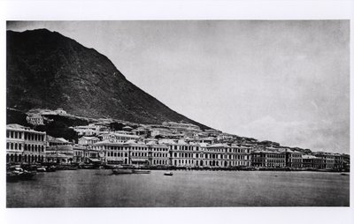 De Praya, Hong Kong, uit Illustrations de la Chine et de ses Habitants door J. Thompson, gepubliceerd in 1873 door French Photographer