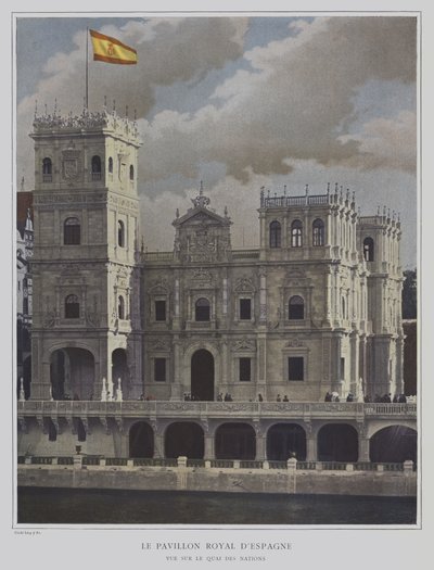 Het Spaanse paviljoen op de Exposition Universelle 1900, Parijs door French Photographer