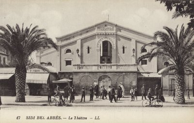 Het theater, Sidi Bel Abbes, Algerije door French Photographer