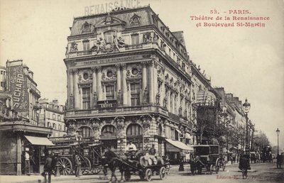 Théâtre de la Renaissance en Boulevard St Martin, Parijs door French Photographer