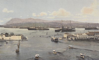 Toulon, Oude Darse en Kleine Rade, Uitzicht vanaf de Kade van Cronstadt door French Photographer