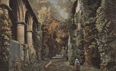 Valmont, Ruïnes van de oude abdij door French Photographer