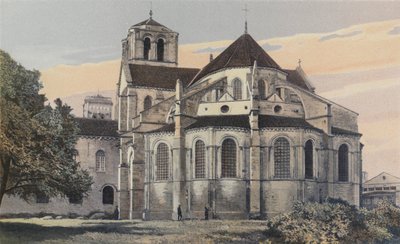 Vézelay, Madeleinekerk, Apsis, zuidoostzijde door French Photographer