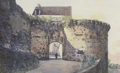 Vézelay, Nieuwe Poort, Buitenste zijde van de stad door French Photographer