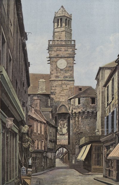 Vire, Klokpoort, buitenzijde van de stad door French Photographer