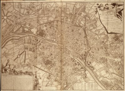 9e plan van Parijs onder Lodewijk XV - in 