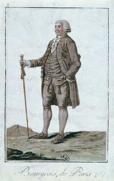 Een burger van Parijs, 1787 door French School