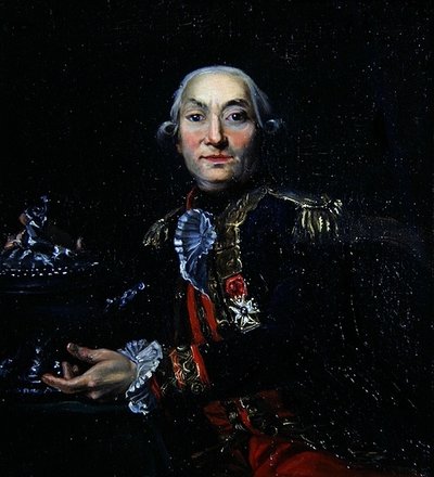 Een Capitaine de Vaisseau met een zilveren terrine door French School