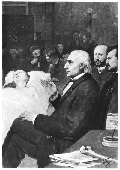 Een klinische les met dokter Jean Martin Charcot (1825-93) in de Salpetriere door French School