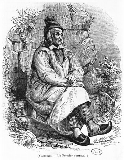 Een boer uit Normandië, c.1840 door French School