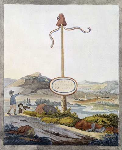 Een Franse grens ten tijde van de revolutie van 1789: 