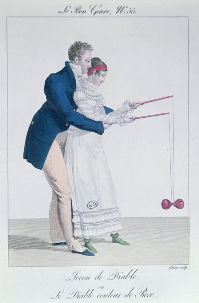 Een spel van Diabolo, begin negentiende eeuw door French School
