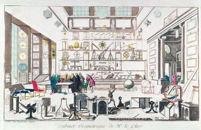 Een meetkundige studie, naar Sebastien Le Clerc, 1717 door French School