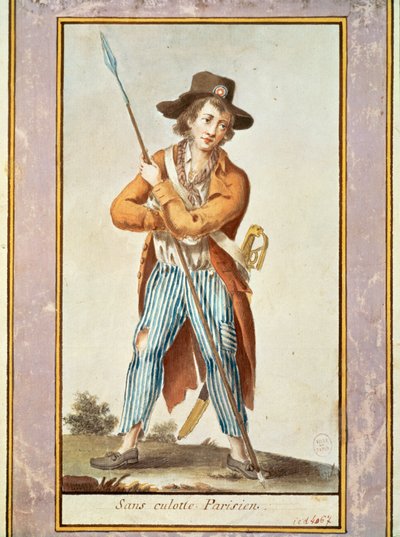 Een Parijse sansculotte door French School