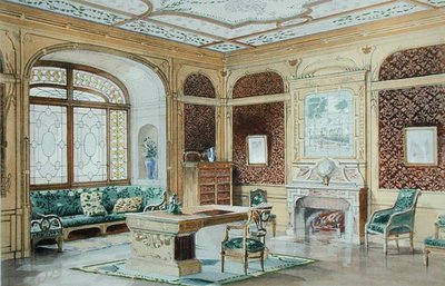 Een Studie, een decoratief project door G. Remon, illustratie in 