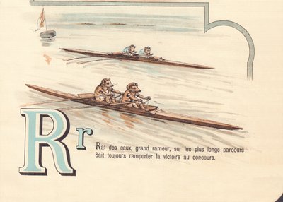 A: Waterrat, grote roeier, op de langste routes Weet altijd hoe hij de wedstrijd moet winnen door French School