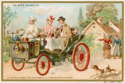 Een restauratiewagen door French School