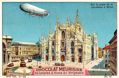 Boven de Piazza del Duomo, Milaan door French School