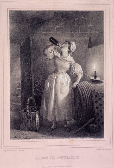 Misbruik van vertrouwen (huishoudelijke drinkt wijn in de kelder) door French School