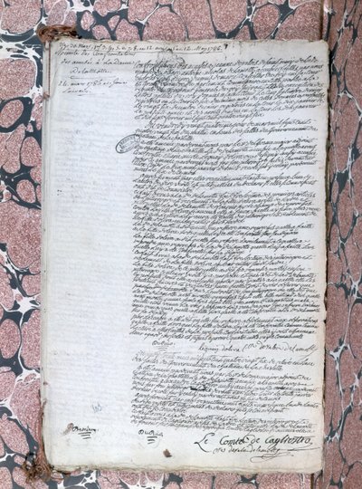Verslag van de confrontatie tussen gravin de la Motte en Cagliostro tijdens het proces over de koninginneketting, 24 mei 1786 door French School