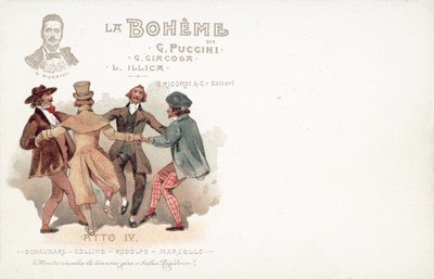 Vierde Akte, La Boheme door French School