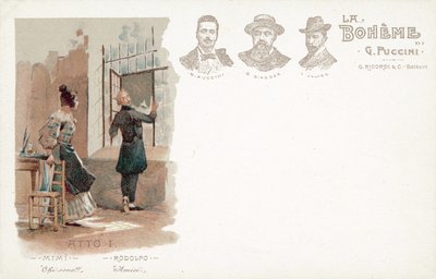 Eerste Akte, La Boheme door French School