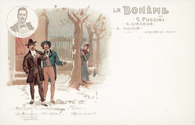 Acte drie, La Boheme door French School