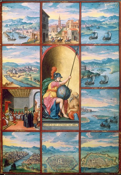 Plaatsen in Italië, uit Voyage dans les Pouilles door Nagius door French School