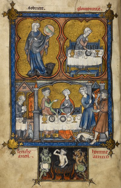 La Somme le Roi (Een overzicht voor een koning), c.1295 Parijs door French School