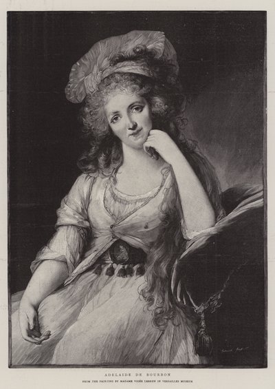 Adelaide de Bourbon door French School