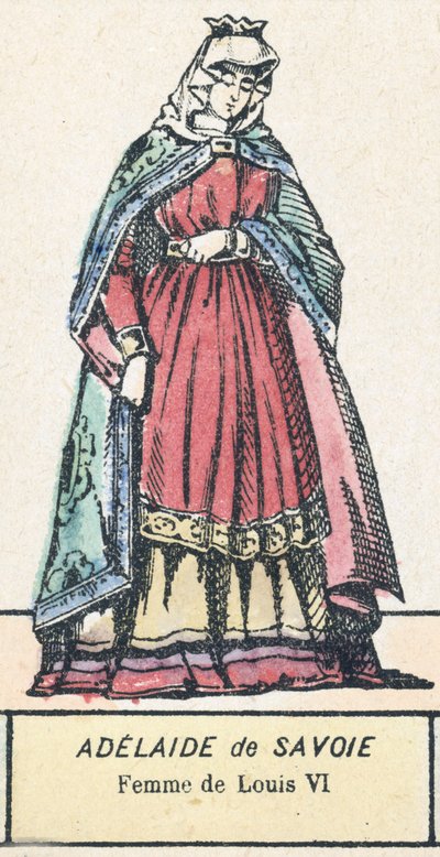 Adelaide van Savoye, vrouw van Lodewijk VI door French School