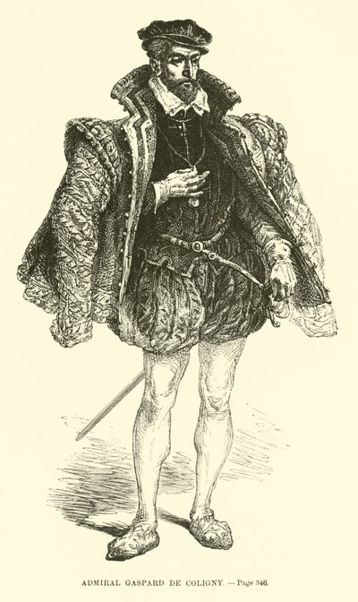 Admiraal Gaspard de Coligny door French School