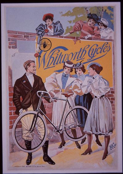 Advertentie voor Whitworth Fietsen door French School