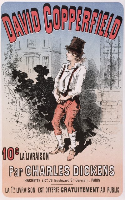 Advertentie voor David Copperfield door Charles Dickens, 1884 door French School