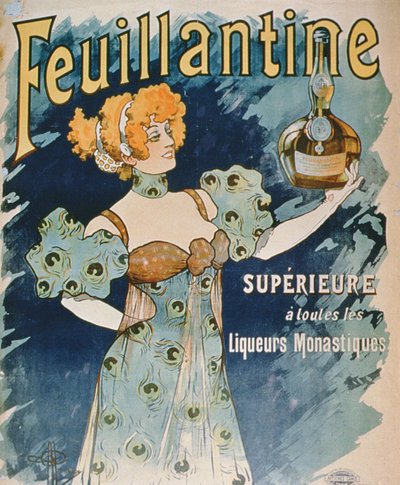 Advertentie voor Feuillantine, Superieur Aan Alle Andere Kloosterlikeuren door French School