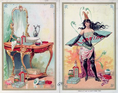 Advertentie voor Floreine cosmetica, c.1900 door French School