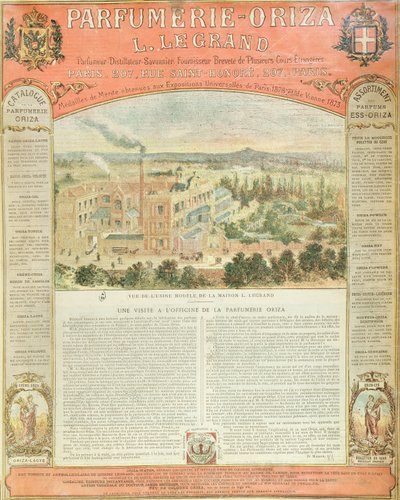 Advertentie voor de Parfumerie Oriza L. Legrand, c.1884 door French School