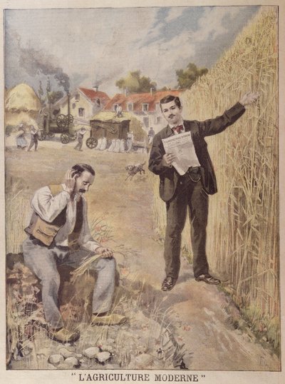 Advertentie voor het tijdschrift LAgriculture Moderne, in Le Petit Journal, 4 april 1897 (kleurgravure) door French School