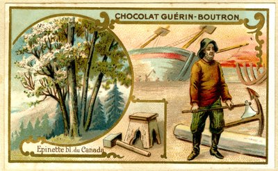 Advertentie chromolithografie van Guérin Boutron chocolade door French School
