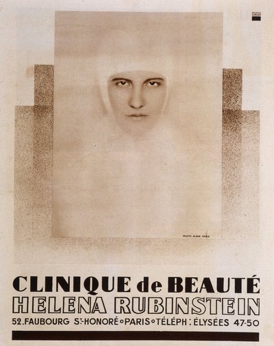 Reclame voor Hélèna Rubinstein Beauty Clinic in Parijs - in Vu door French School
