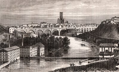 Albi - Languedoc-Roussillon-Midi-Pyrenee - gravure in 