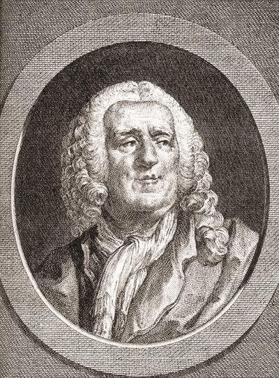 Alexis Piron, 1689-1773. Franse epigrammatist en dramaturg. Uit Les Heures Libres gepubliceerd 1908. door French School