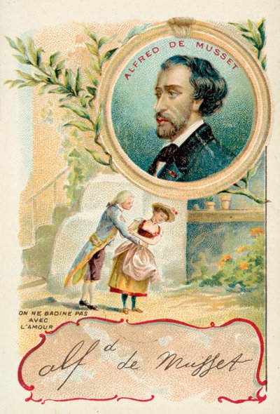 Alfred de Musset, Franse dramaturg, romanschrijver en dichter door French School