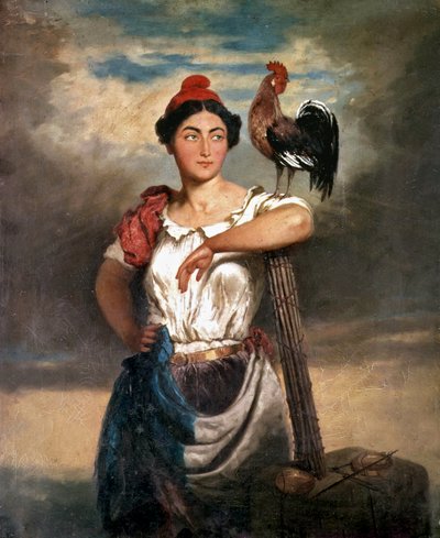 Allegorie van de Republiek in 1848 door French School
