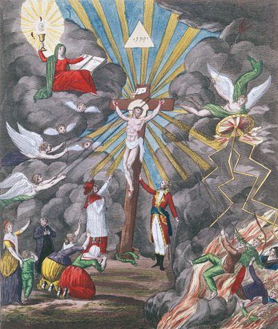 Allegorie van het herstel van de katholieke religie in Frankrijk in 1802 onder Napoleon Bonaparte als Eerste Consul, 1802 door French School
