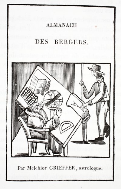 Almanak van de Herders door Melchior Grieffer, astroloog door French School