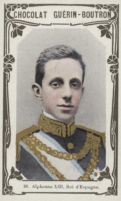 Alfons XIII, Koning van Spanje door French School