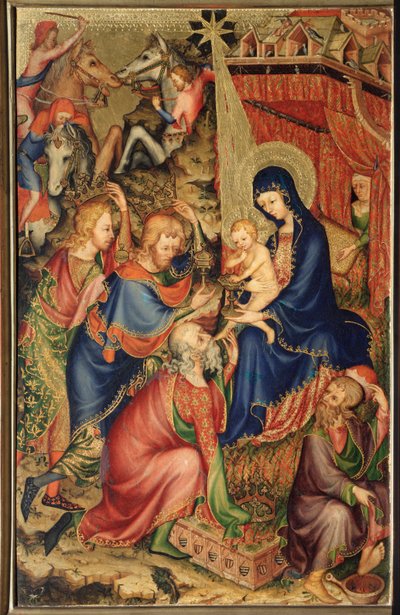 Altarolo del Bargello: aanbidding van de wijzen door French School