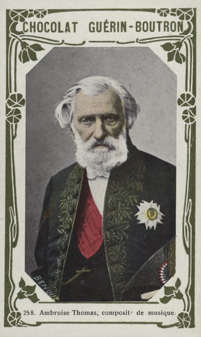 Ambroise Thomas, componist (gekleurd foto) door French School