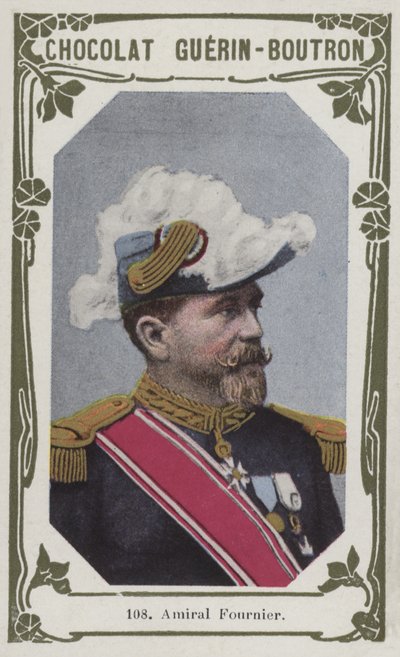 Admiraal Fournier (gekleurd foto) door French School